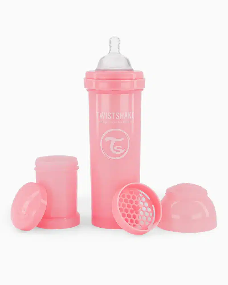 Offre : 1 Biberon Anti-Colique Twistshake 330ml - Rose = 2 Gratuits