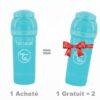 Offre : 1 Biberon Anti-Colique Twistshake 260ml - Bleu = 2