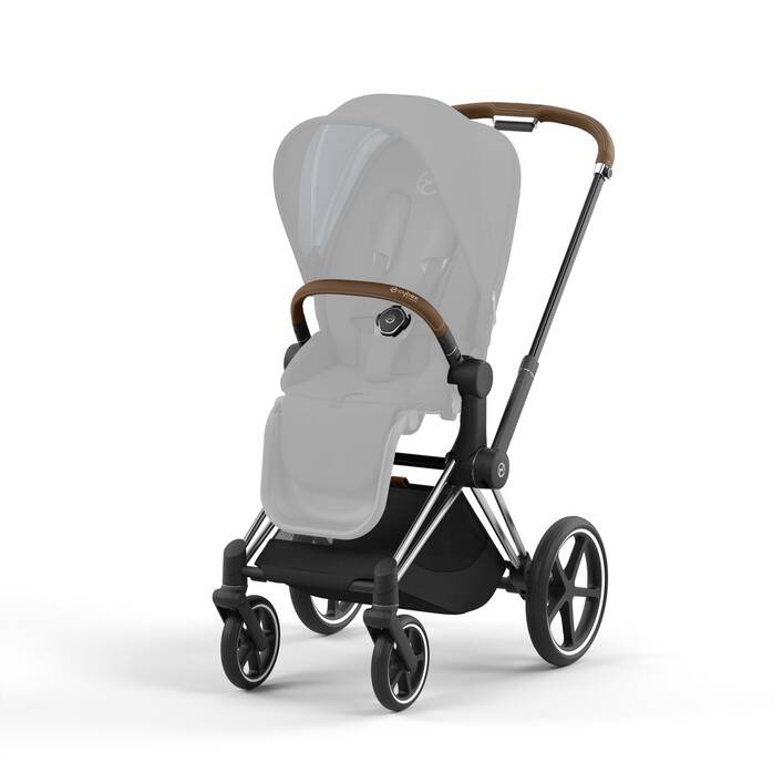 Châssis poussette Priam Chrome - Marron