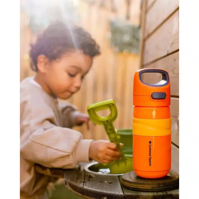 Tommee Tippee Gourde Anti-Fuite avec Paille 500ml - Orange – Image 2