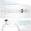 L2N Lot de 2 Seringues Bébé pour Lavage Nasal Ourson