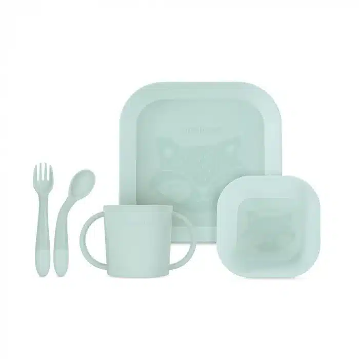 Miniland set de repas carré menthe 0 mois +