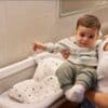 Baignoire bébé pliable avec coussin de bain - Ms
