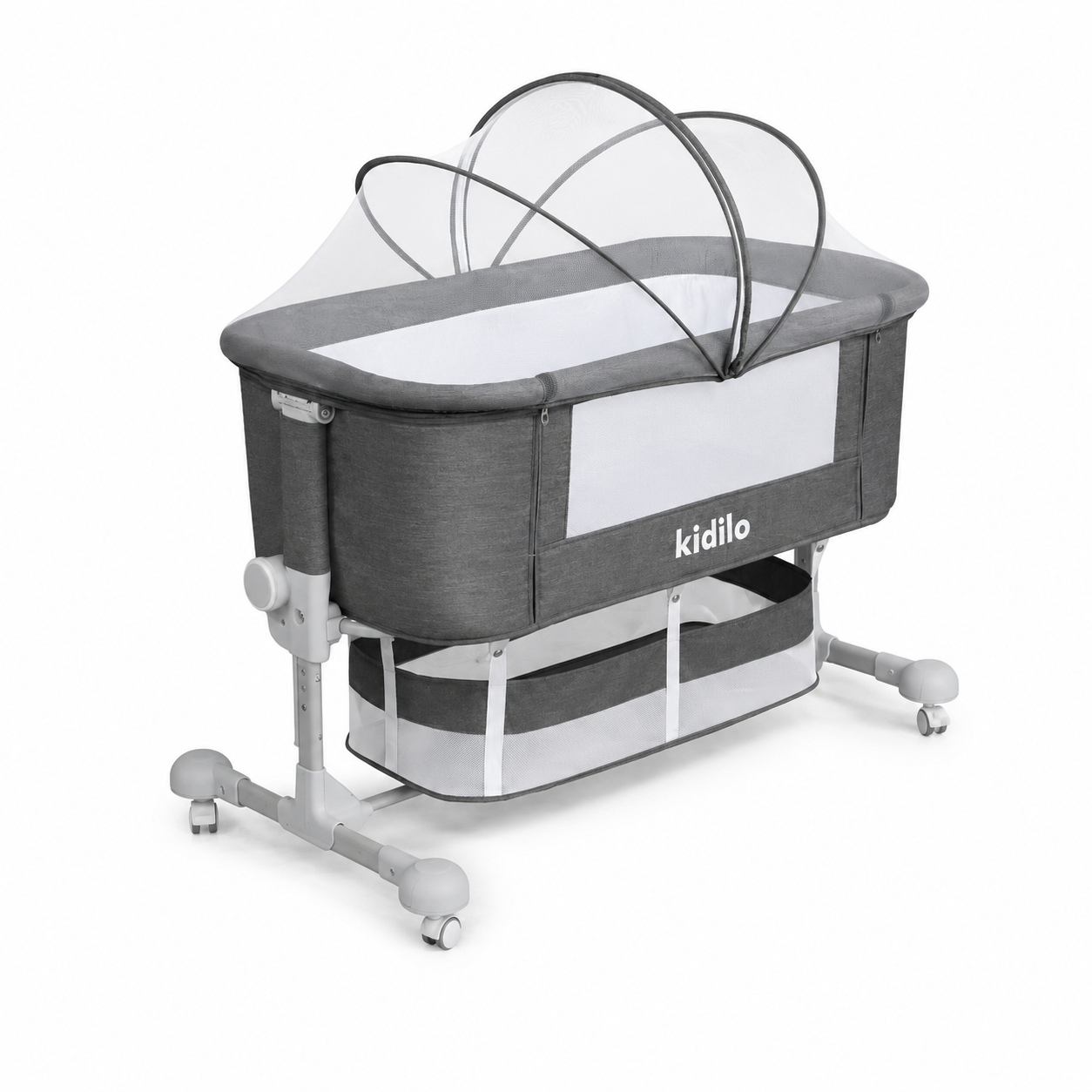 Cododo grande taille XL Kidilo Gris Foncé avec moustiquaire