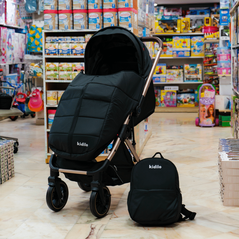 Poussette réversible avec couvre-jambes – 6530B PRO - Kidilo