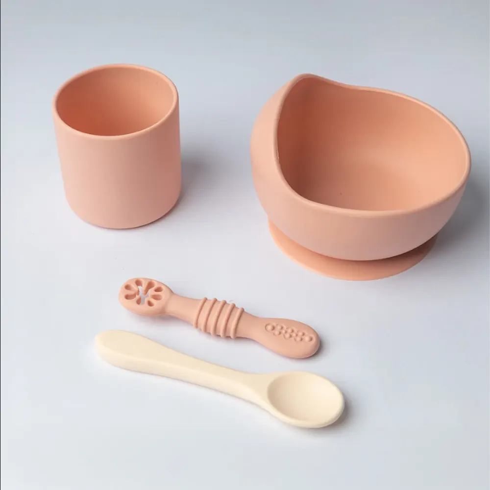YUMMY Coffret Repas Silicone 4M+ - Blush