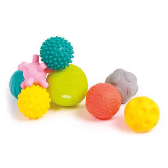 Ludi 8 balles d’éveil multicolore