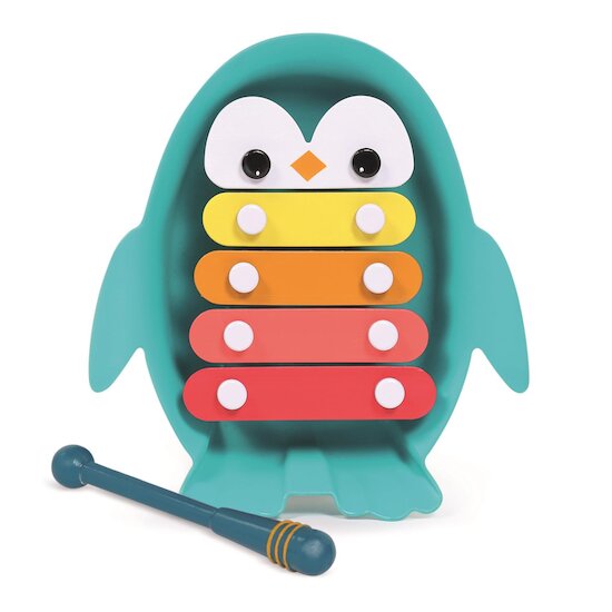 Ludi Xylophone Multicolore – Jouet Musical Pingouin dès 18 Mois