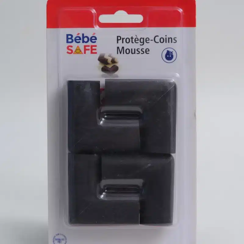 Bebe Safe Protège Coins Mousse Marron