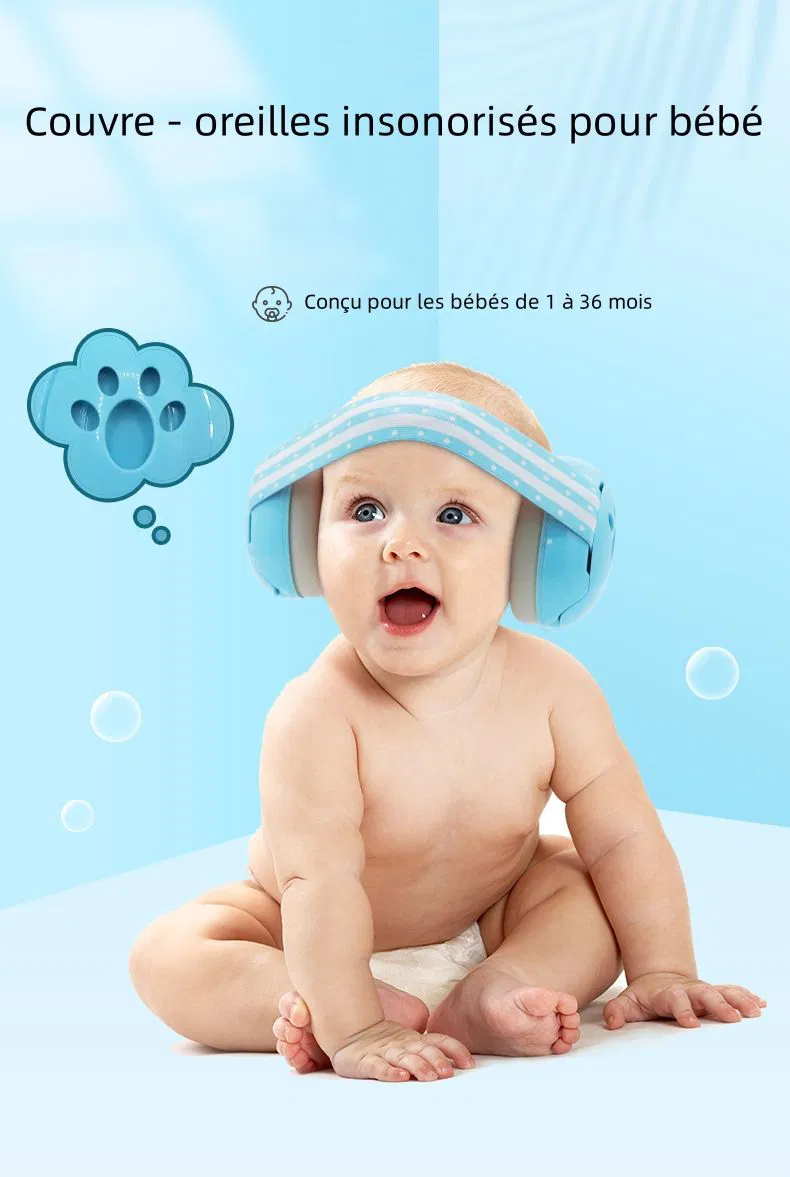 L2N Casque Bébé Réducteur de Bruits Bleu – Dès 4 Mois