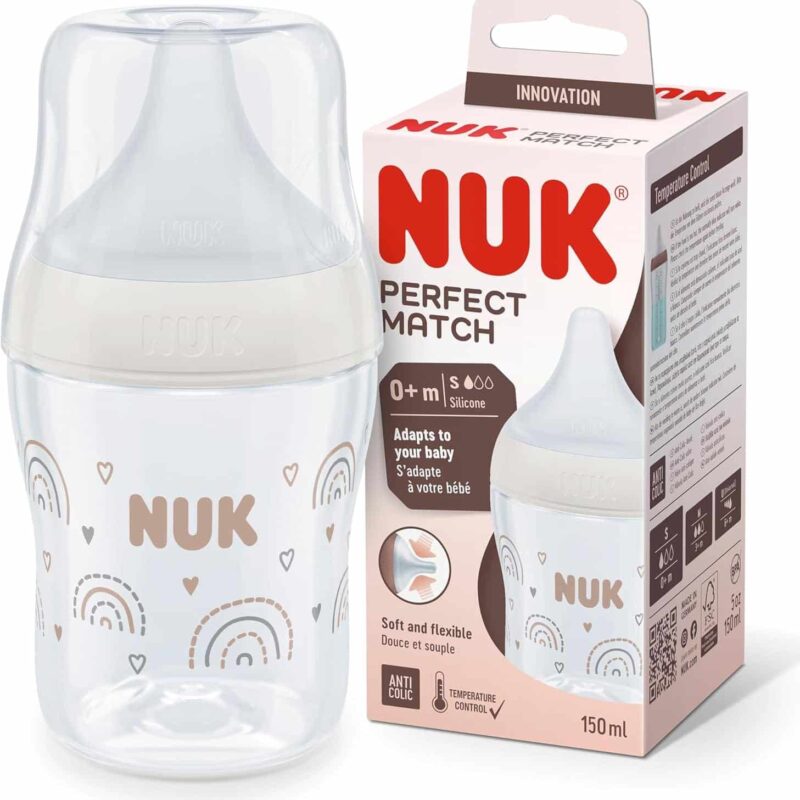 Nuk Biberon Perfect Match 150 ml 0 mois+ – Beige