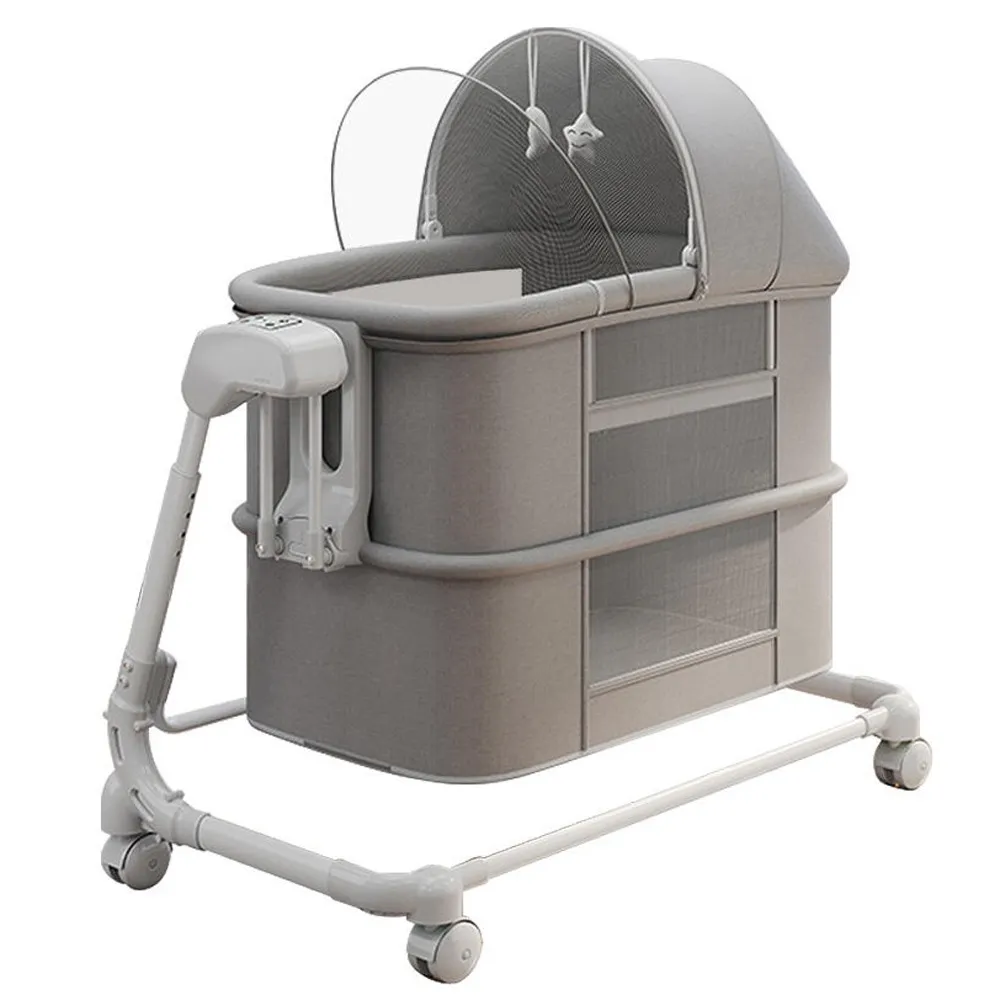 Lit Cododo Électrique 4-en-1 avec Bluetooth – Gris Foncé