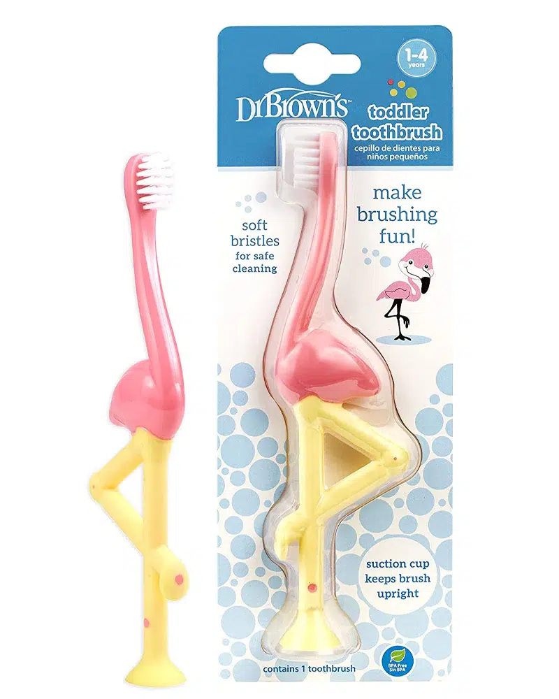Dr. Brown's Brosse à dents 1-4A - Flamant Rose