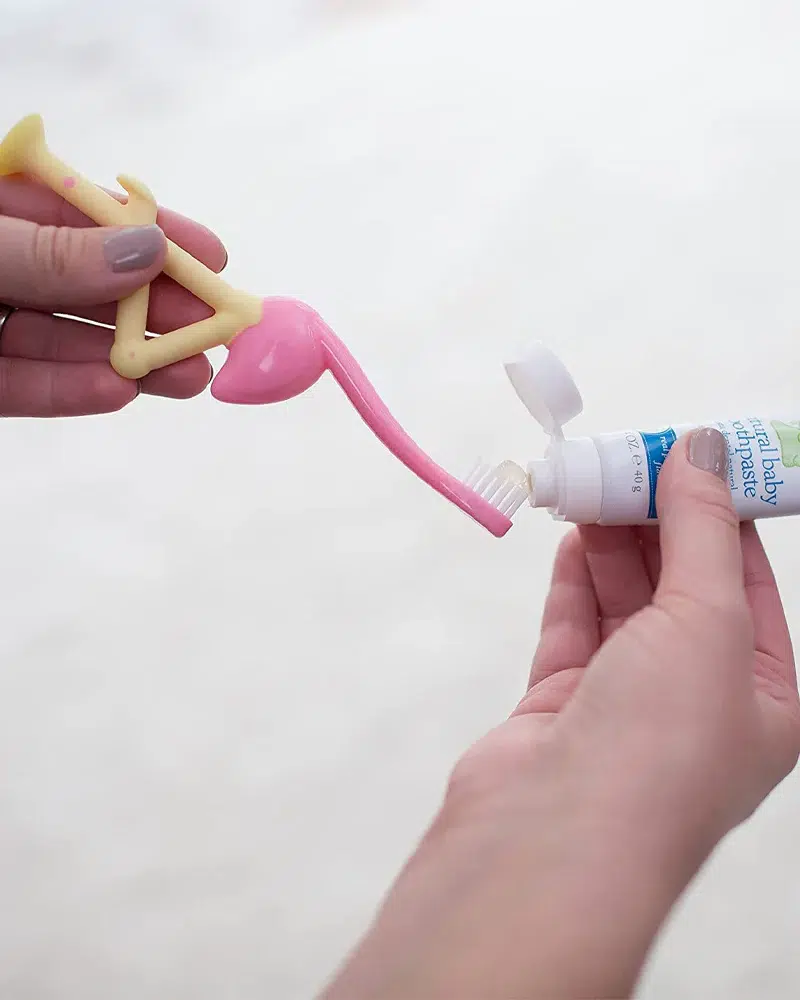 Dr. Brown's Brosse à dents 1-4A - Flamant Rose