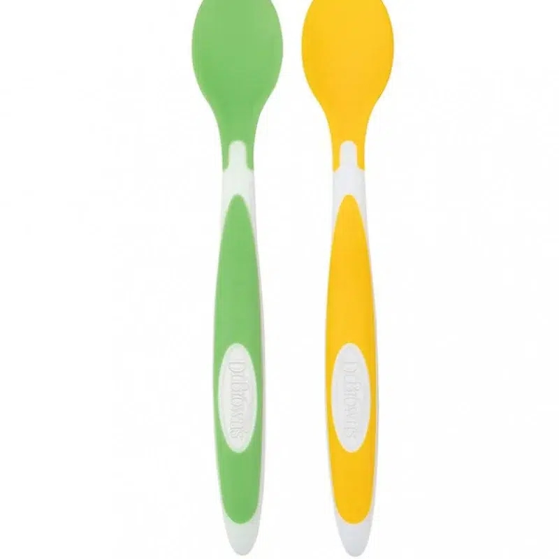 Dr. Brown's Pack 2 Cuillères Pointe Souple 4M+ – Sans BPA