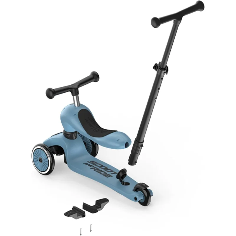 Scoot & Ride Highwaykick 1 Push & Go – Trottinette 3-en-1 Steel