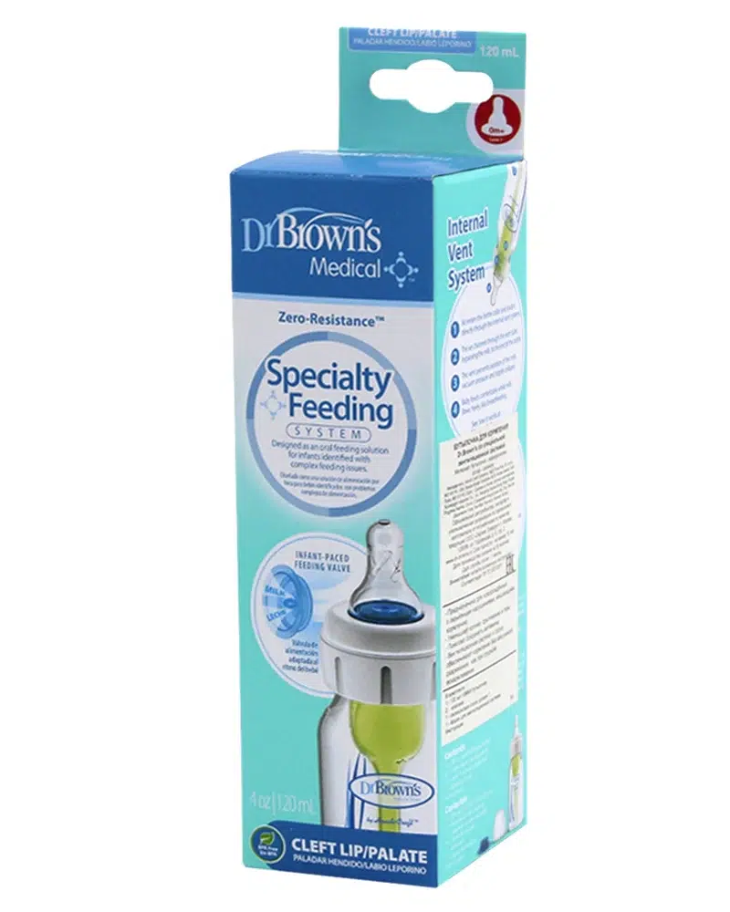 Dr. Brown's Biberon Système d'Alimentation Spécialisé 250ml + Tétine L1 & Valve