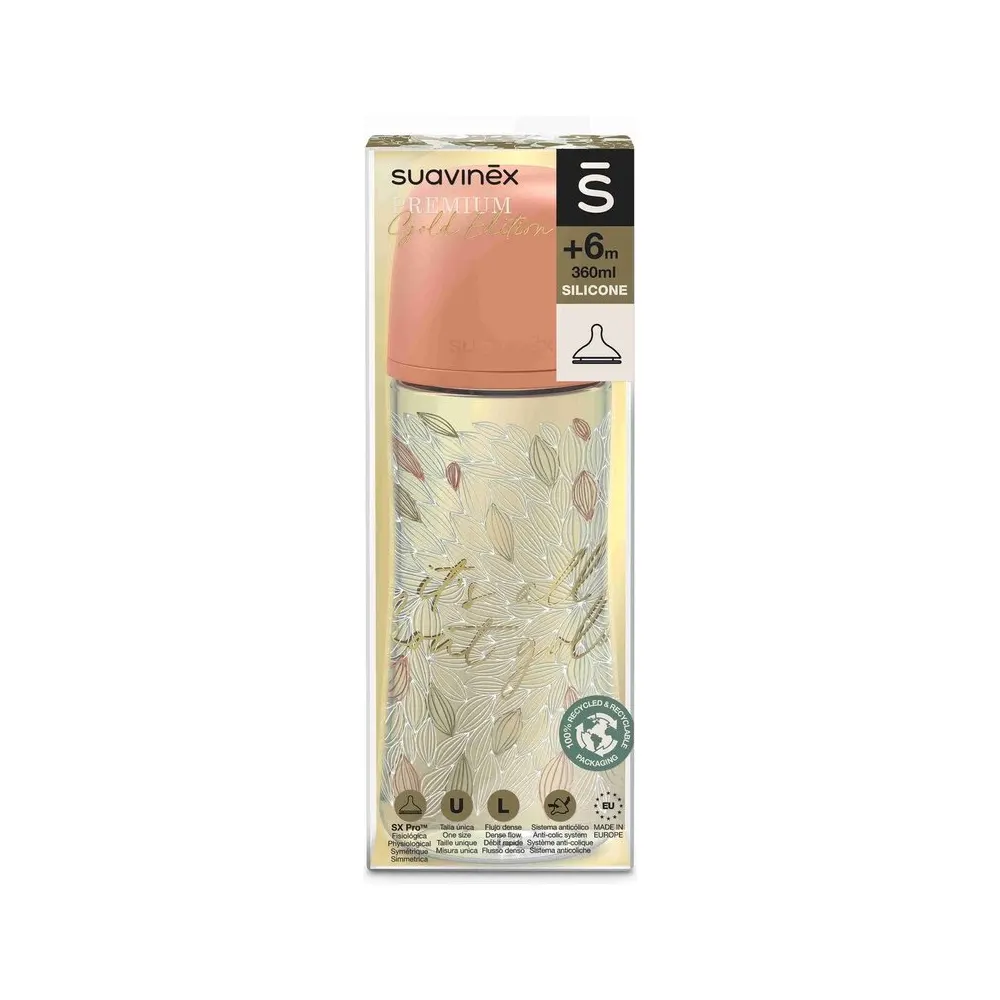 Biberon Suavinex Gold Edition SX Pro 360 mL – Silicone