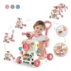 Trotteur 6 en 1 multifonctionnel interactif rose