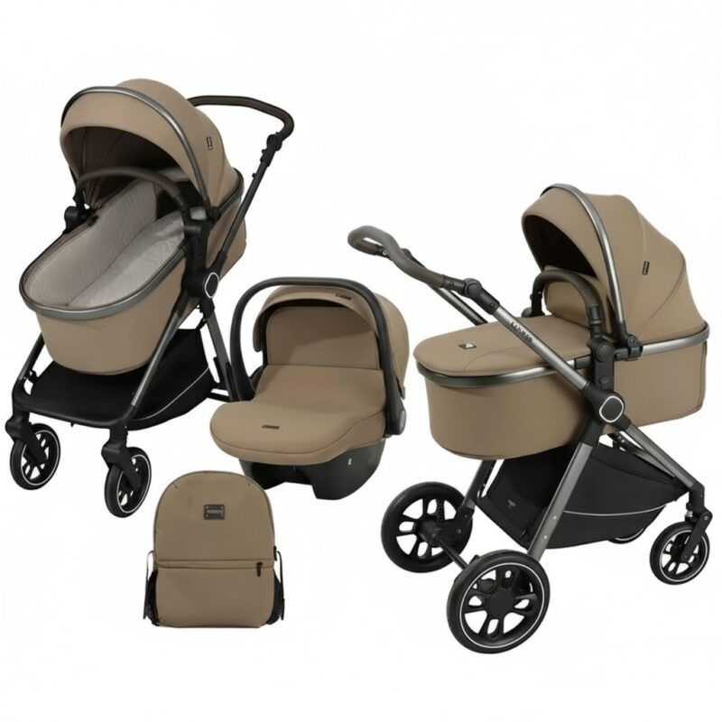 Poussette Duo Kidilo A8+C – Beige