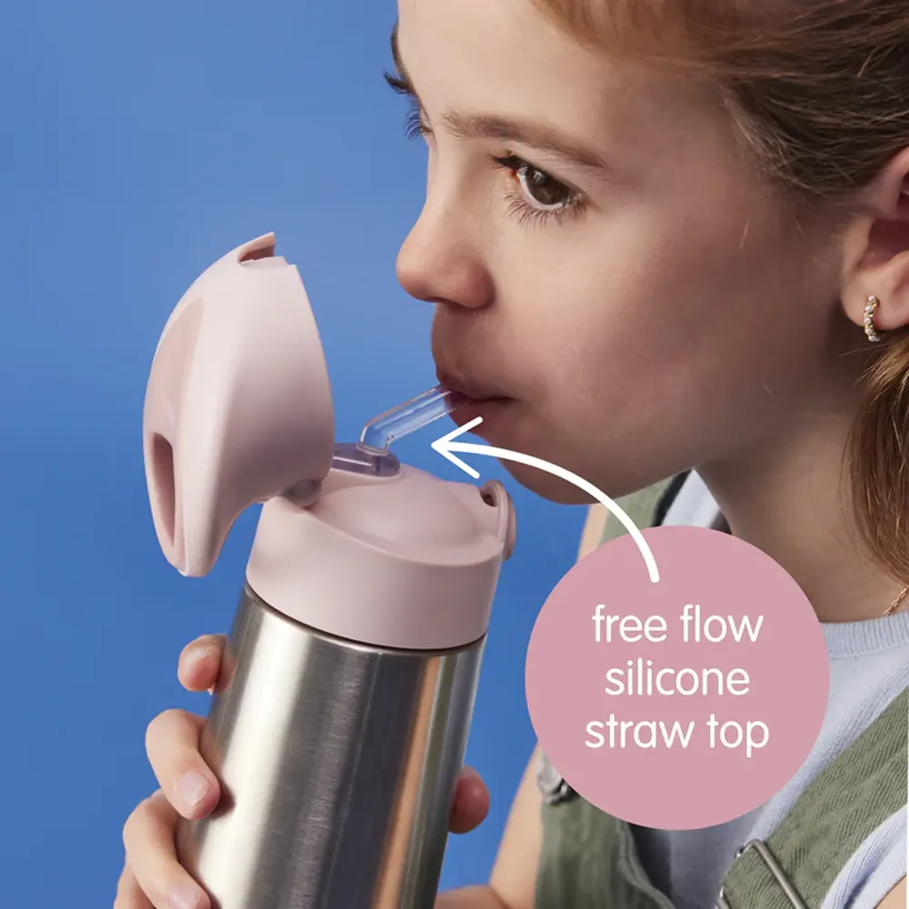 BBox Gourde Isotherme à Paille 500ml – Blush Crush inox – Image 3