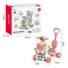 Trotteur 6 en 1 multifonctionnel interactif rose