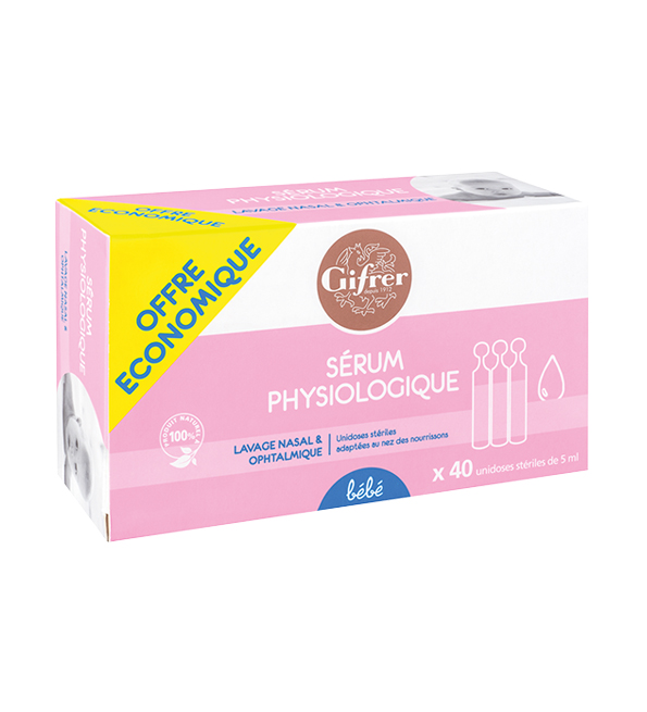 Gifrer Sérum Physiologica – 40 Unidoses 5ml