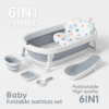 Baignoire Pliable pour Bébé avec Thermomètre – 6 en 1
