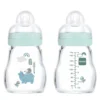 Mam Biberon en Verre Feel Good 170ml Vert