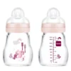 Mam Biberon en Verre Feel Good 170ml Rose