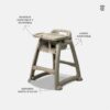 Chaise haute solide