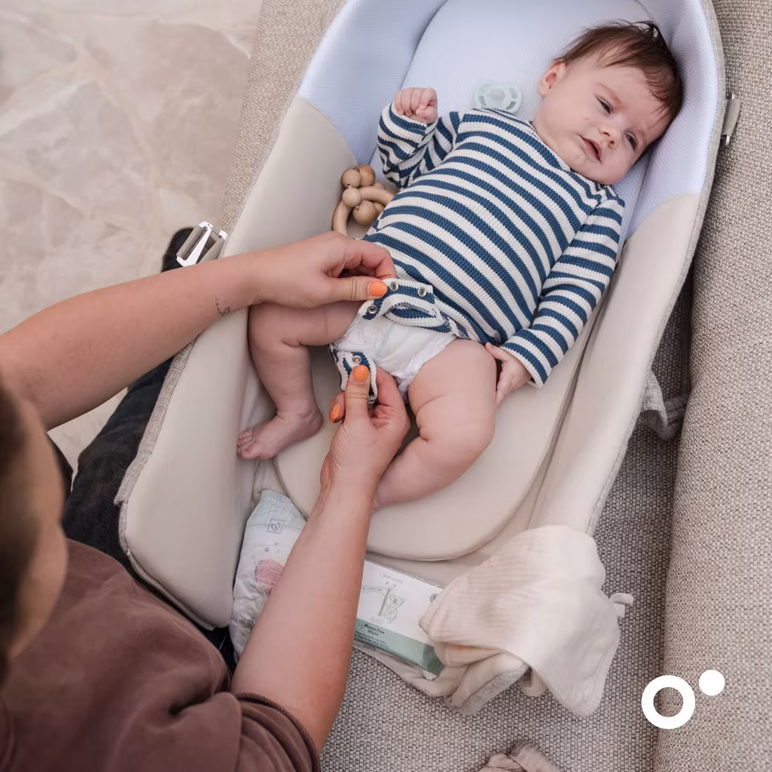Couffin bébé Doomoo Nest&Go Sand