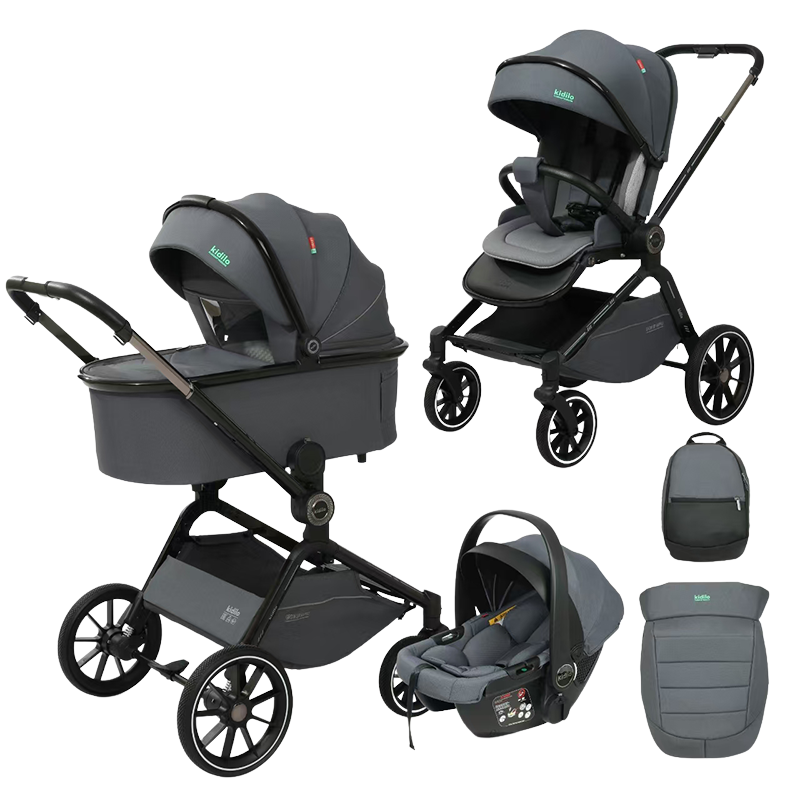 Poussette Trio Kidilo – Gris