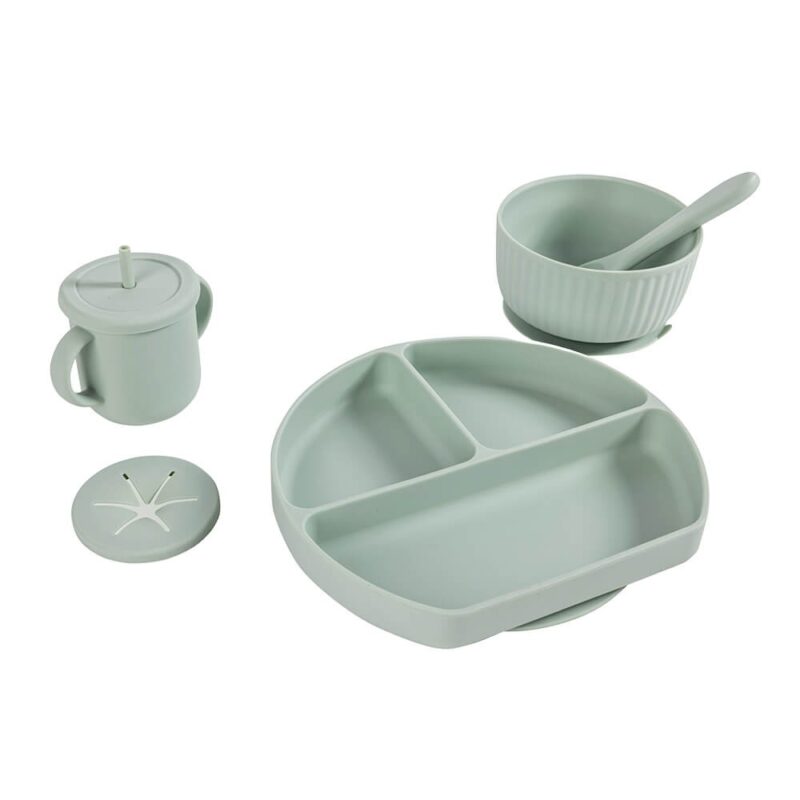 Vaisselle Silicone Bébé 7 Pièces – Eurekakids