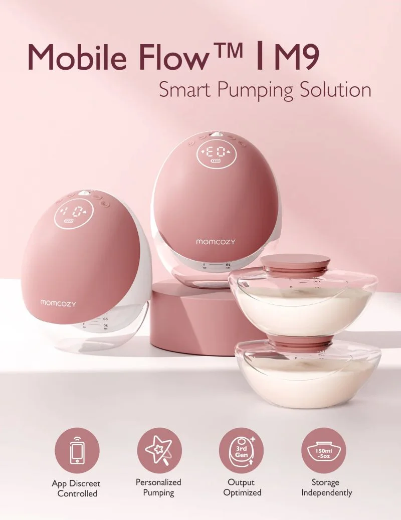 Tire-Lait M9 Mobile Flow Duo Momcozy Mains Libres – Image 5