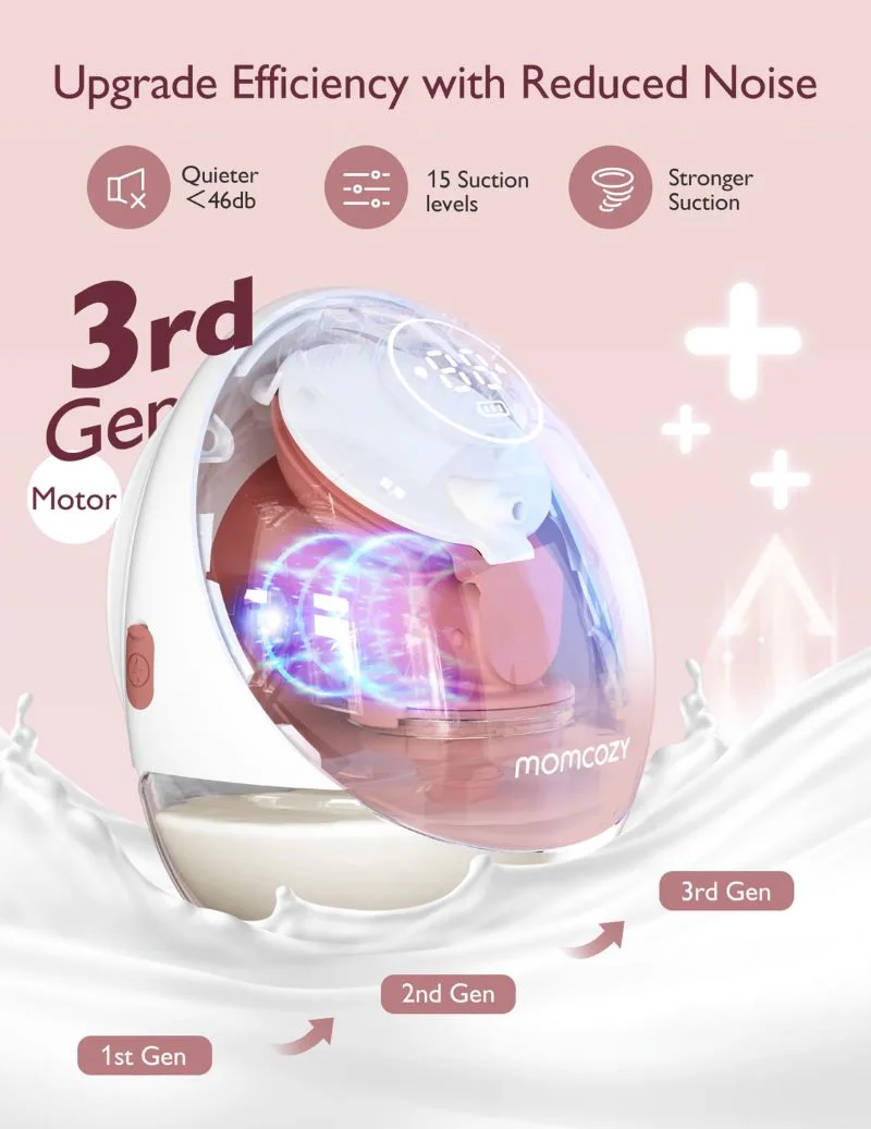 Tire-Lait M9 Mobile Flow Duo Momcozy Mains Libres – Image 2