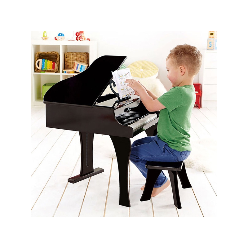 Grand Piano Deluxe Noir en bois Hape – Image 4