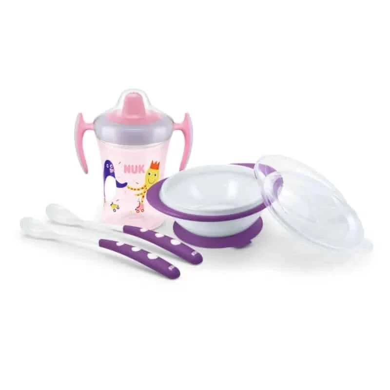 SET REPAS ROSE/VIOLET