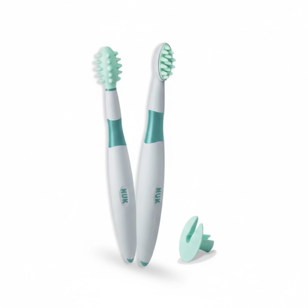 NUK Set de Brosses à Dents Éducatives Bébé 6+ Mois