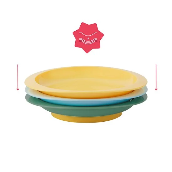 Badabulle 3 assiettes anti-dérapantes Multicolore – Image 5