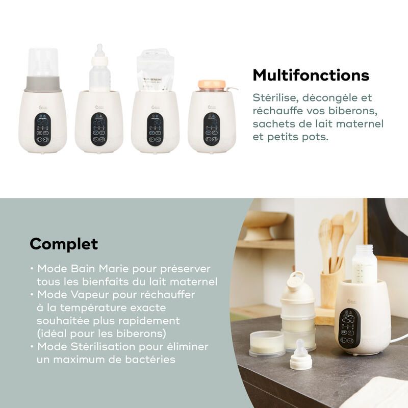 Chauffe-biberon Nutrismart + Mineral Beige - BABYMOOV – Image 4