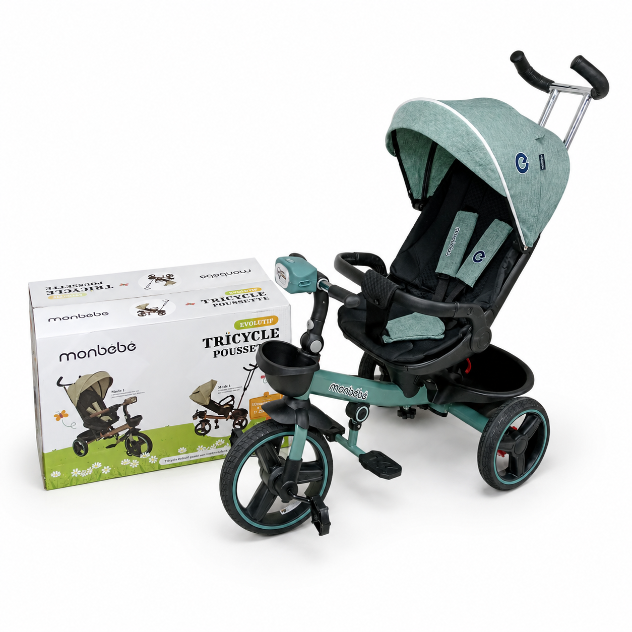 Tricycle Poussette Pliable Mon bébé Évolutif