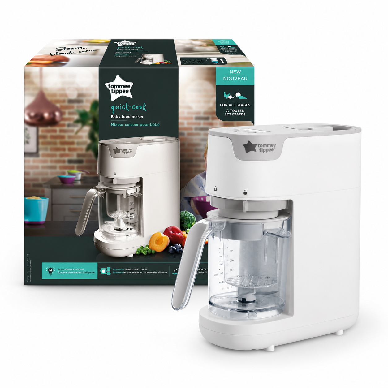 Tommee Tippee Robot cuiseur mixeur vapeur Quick Cook