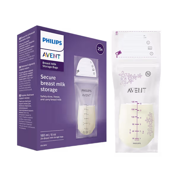 Philips Avent – 25 Sachets de Conservation du Lait Maternel