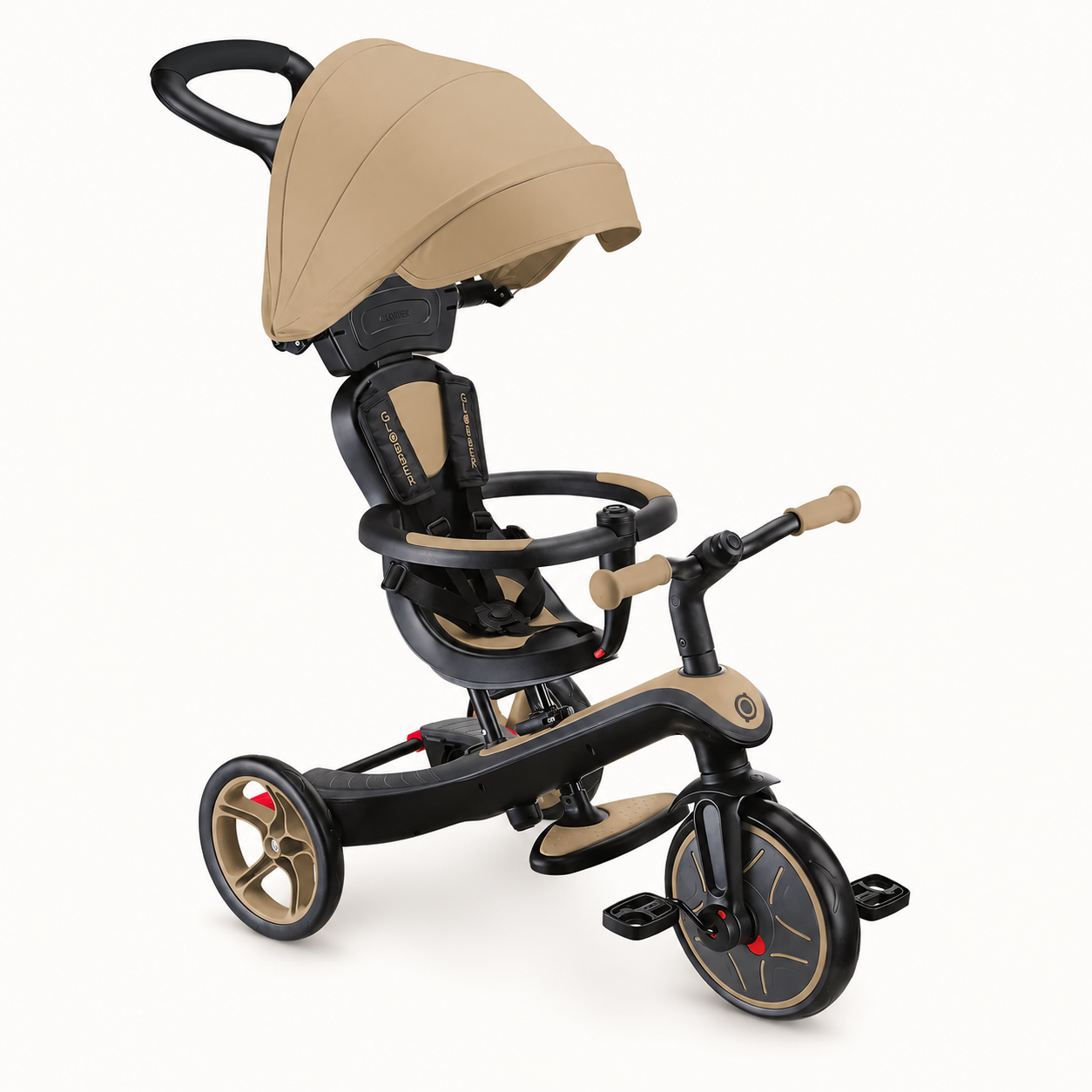 Globber Tricycle Explorer 4 in 1 - Taupe - 10M+