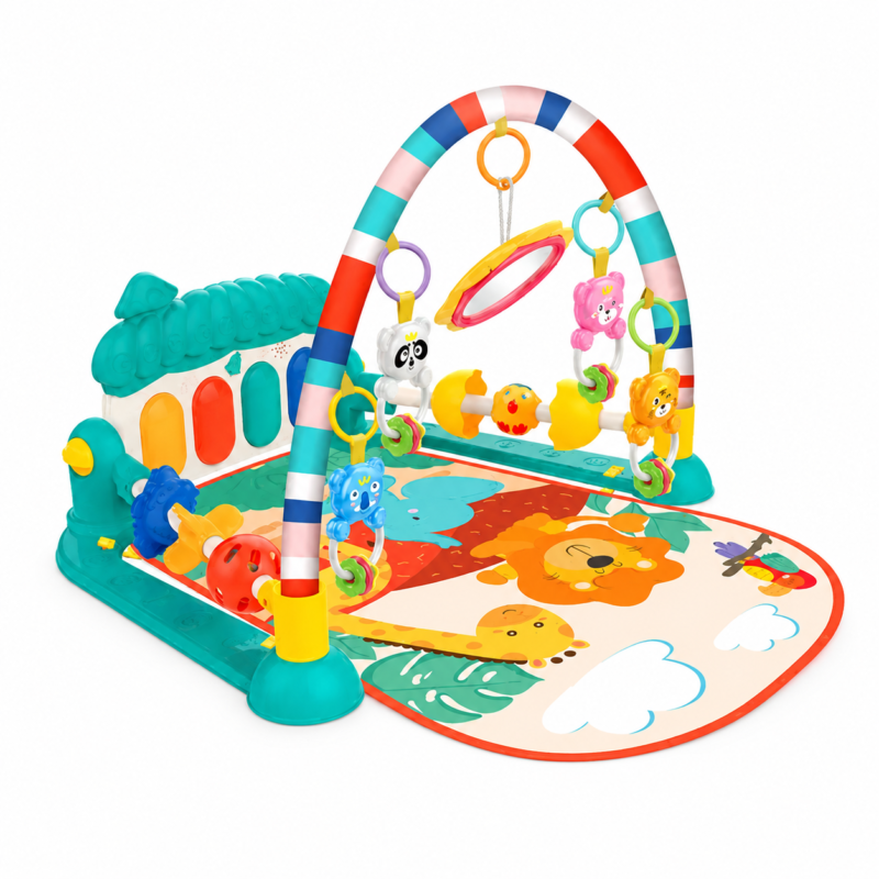 Tapis d’Éveil Musical 3 en 1 Huanger avec Piano Lumineux
