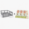 Pack Parc Bébé XXL MS + Tapis de Jeu Fancy 180x200 cm
