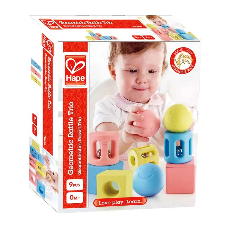 Trio de hochets géométriques - Hape
