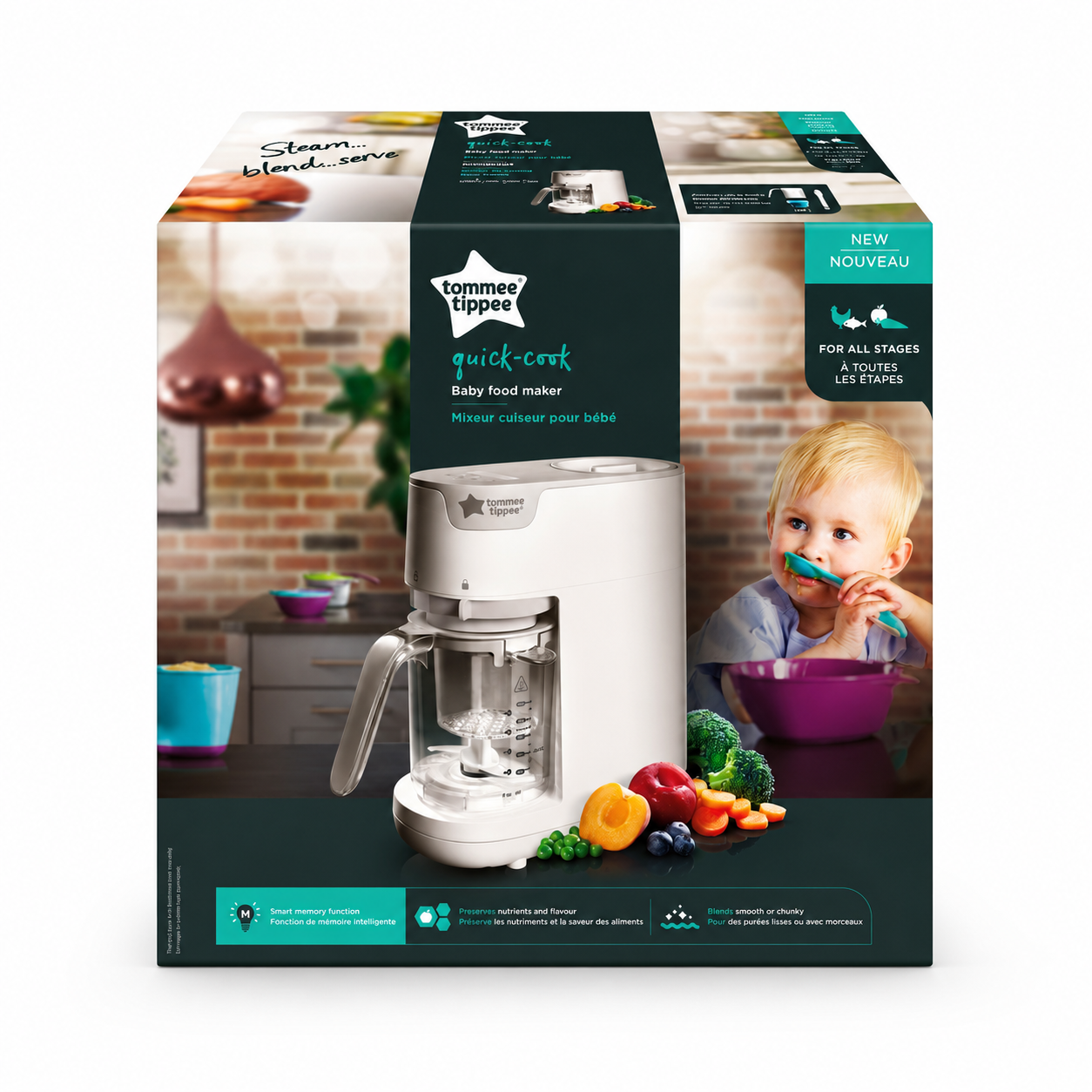 Tommee Tippee Robot cuiseur mixeur vapeur Quick Cook