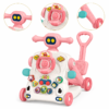Trotteur Multifonction 6 en 1 pour Bébé Rose Huanger